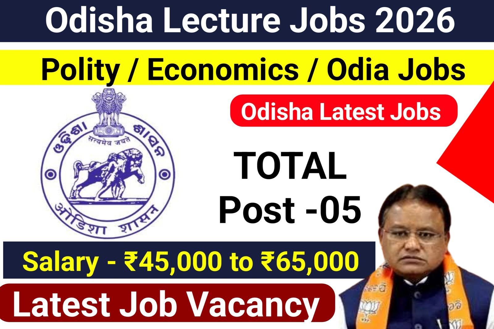 Odisha Lecture jobs 2026