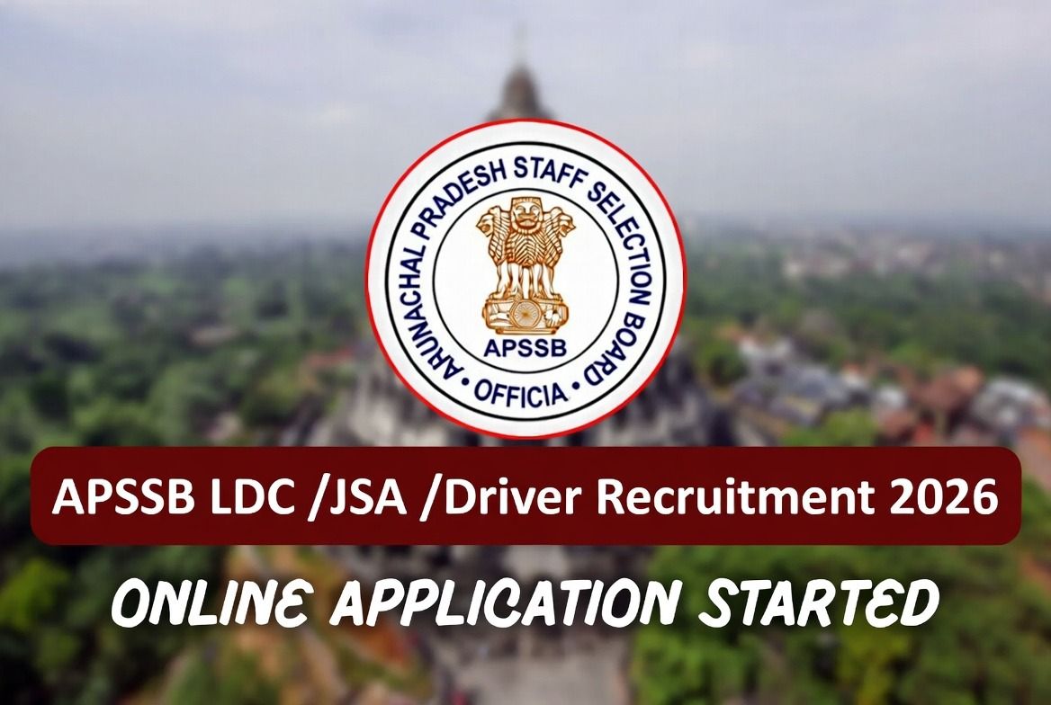 APSSB LDC JSA Driver Recruitment 2026 Online Apply Start for 205 Post