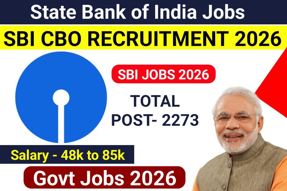 SBI CBO Recruitment 2026 Online Apply Start For 2273 Post Vacancy