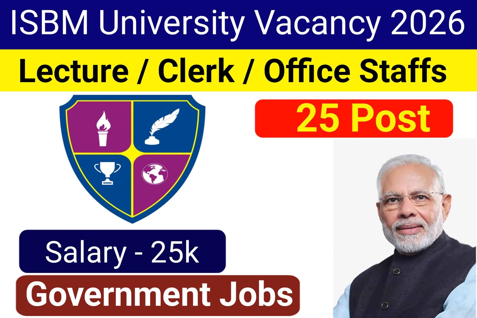 ISBM university Recruitment Job Vacancy 2026