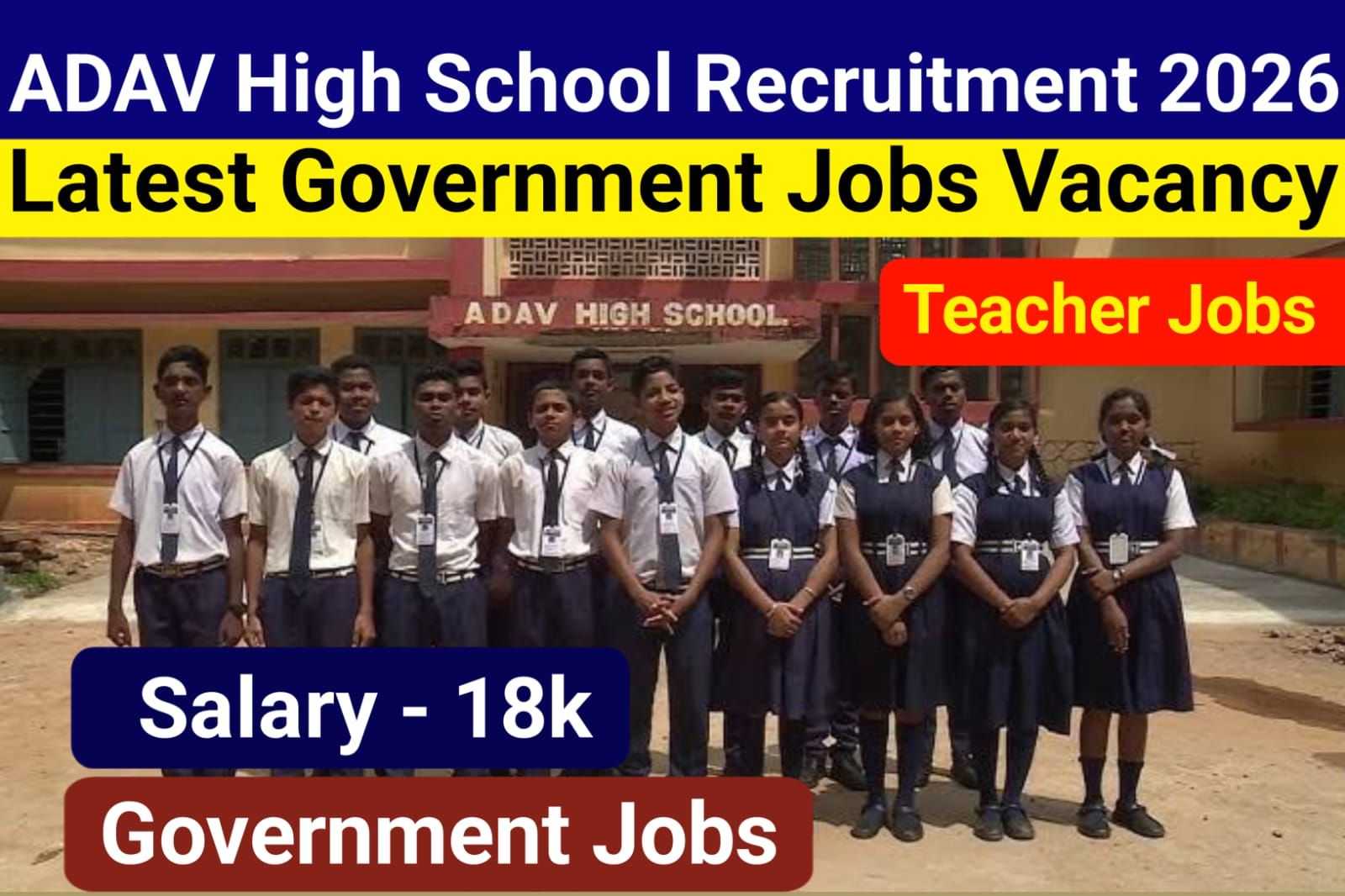 ADAV High School Recruitment 2026