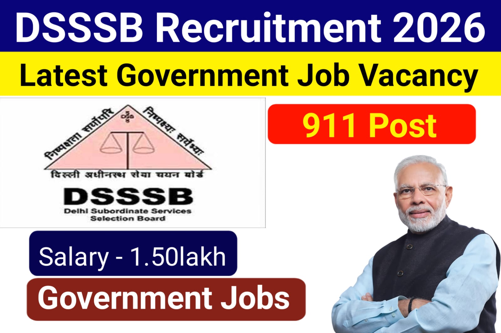 DSSSB Recruitment 2026