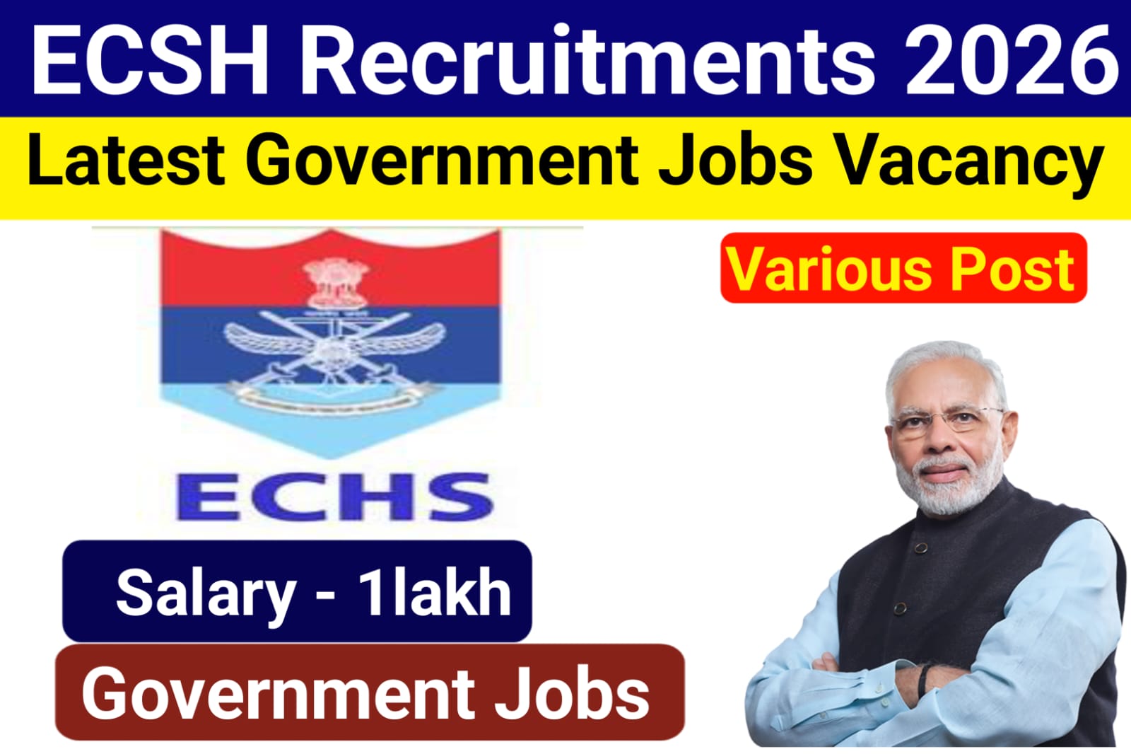 ECHS Recruitment 2026