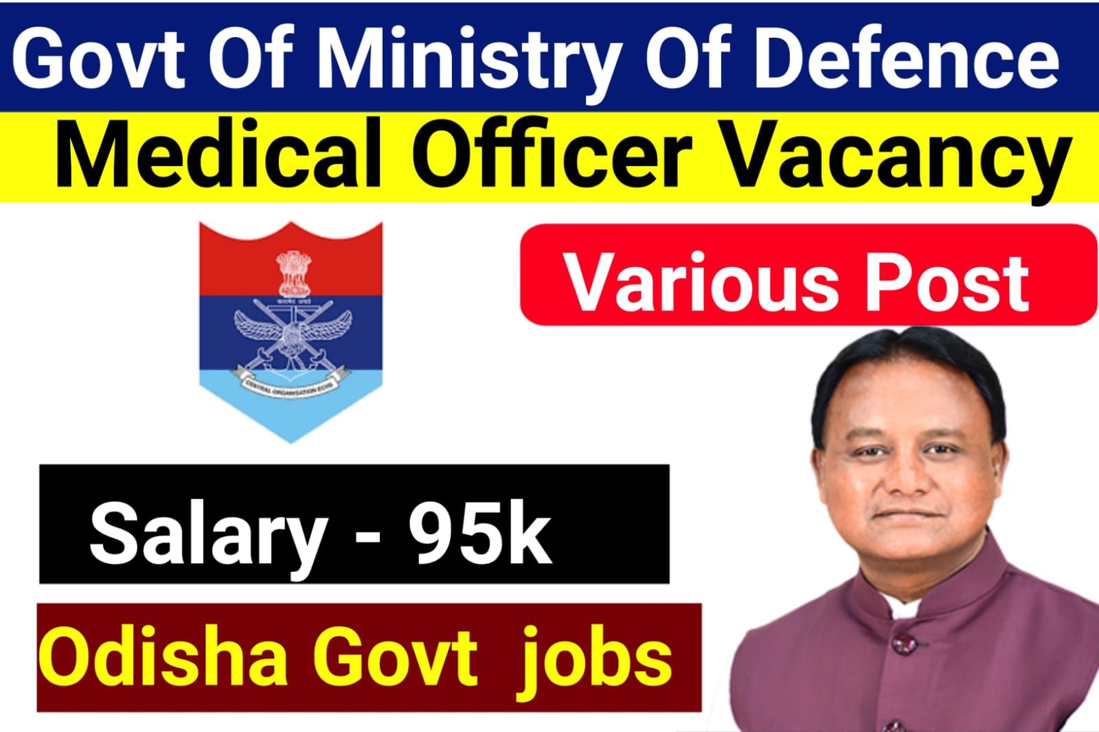 Govt Of Ministry Of Defence Recruitment 2026
