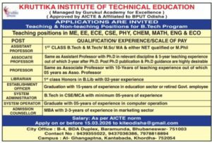  Kruttika Institute of Technical Education